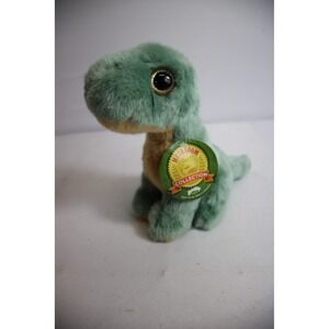 Dino Stuffed Animal Plush Toy Green Big Eyes Heirloom Collection